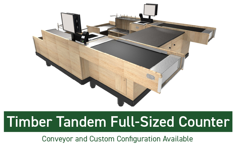 TIMBER TANDEM FULL SIZED COUNTER