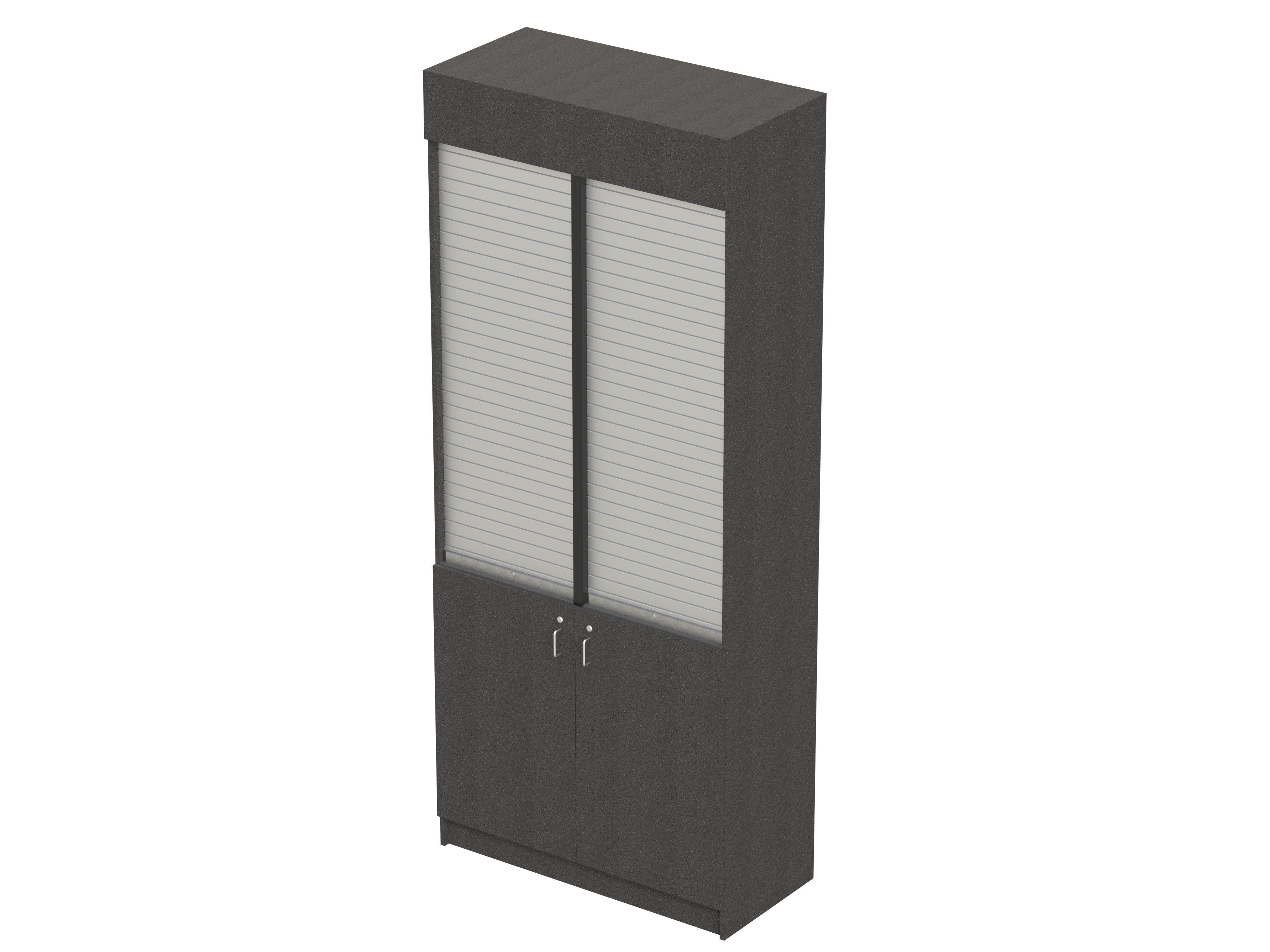 Tower Cigarette Unit with shutter Grey