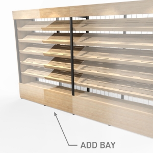 Bakery Shelf System - Add Bay OUTRIGGER