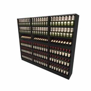 Full Height Liquor Display- Wall Customisable Timber Fixture