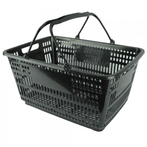 32L Black Shopping Basket - Pk.20
